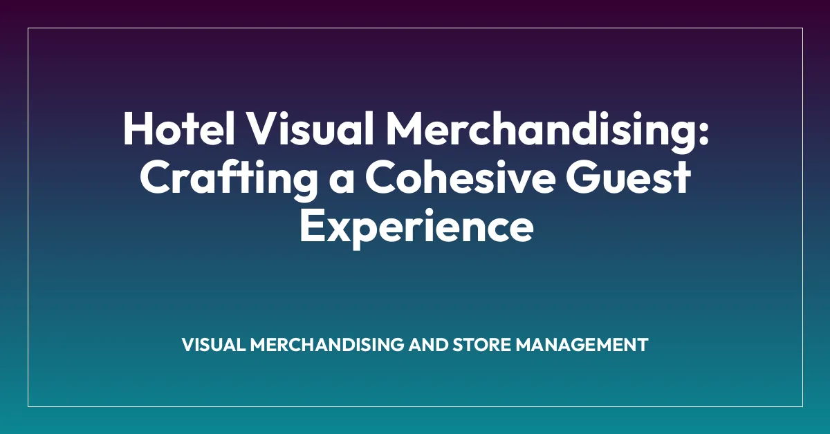 Hotel Visual Merchandising: Crafting a Cohesive Guest Experience